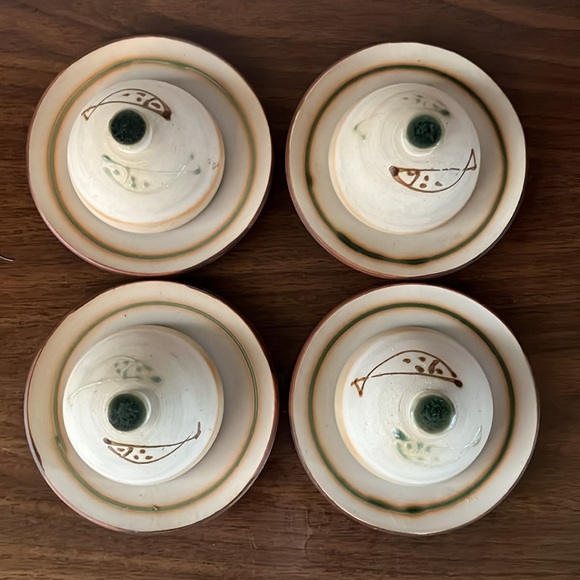 Vintage Japanese set of 4 dining cloches - Picture 10 of 13